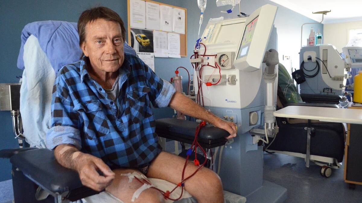 KICKED IN THE GUTS: “I’ve got no problems with Cowra getting a unit but why should those helping us go over the boundary fence and help others?” Bobby Sims at Young’s self managed renal unit this week.