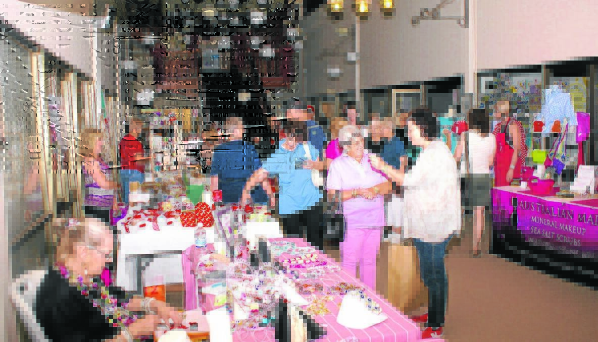 FUN: A good number of people turned out for the Millard Centre Gift Showcase.