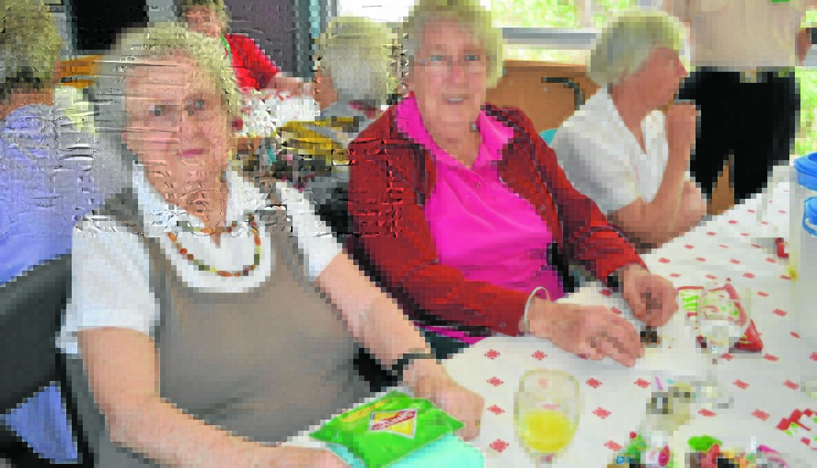 ENJOYABLE: Ora Henman and Eileen McGlynn said that the lunch was lovely.